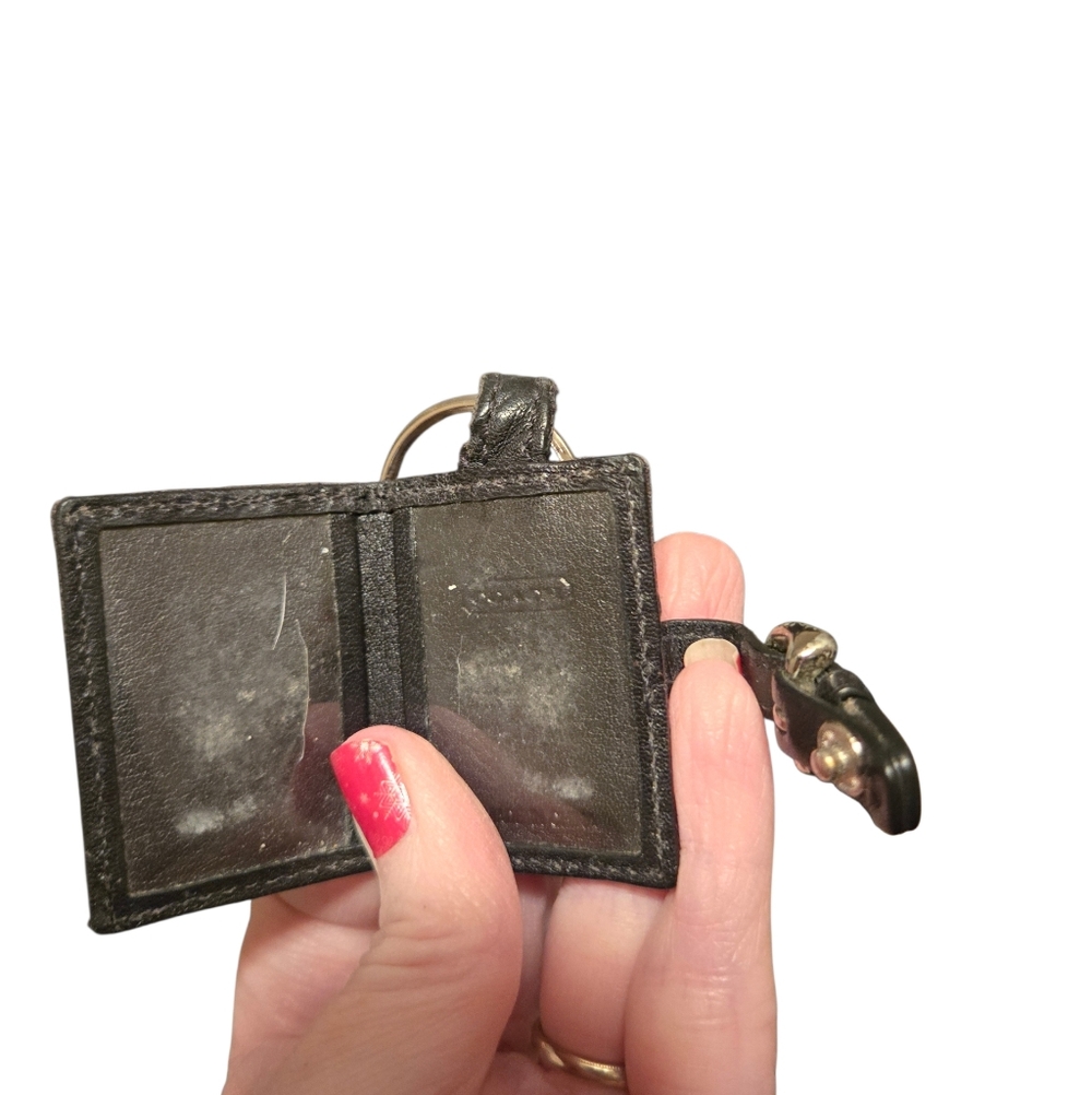 COACH Signature Canvas Picture Frame Wallet Keychain NWT (3-fer) Coach Dusty - Picture 10 of 11